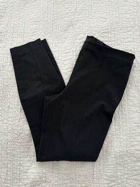 THE ROW Black Side-Zip Pants Size 4